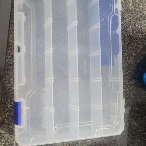 Clear and Blue Storage Box